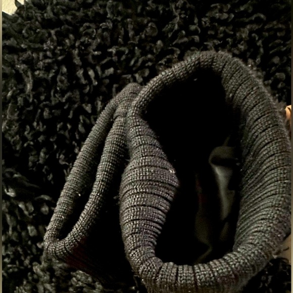 115 ZARA | EUC Women’s Black Sherpa Bomber Jacket - Size M | Faux Fur Full Zip - Picture 8 of 16